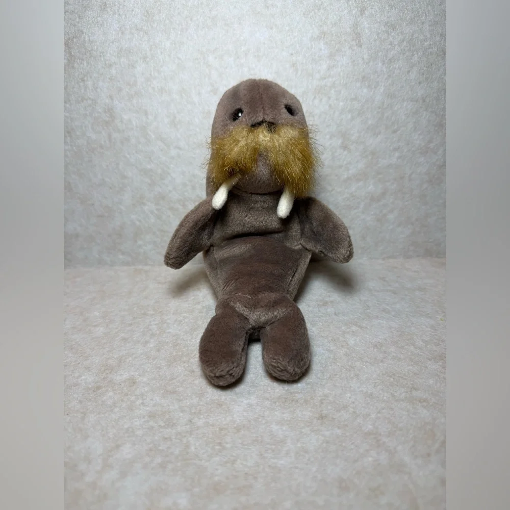Vintage Rare Ty Beanie Babies Jolly The Walrus Plush Kids Toy 1996